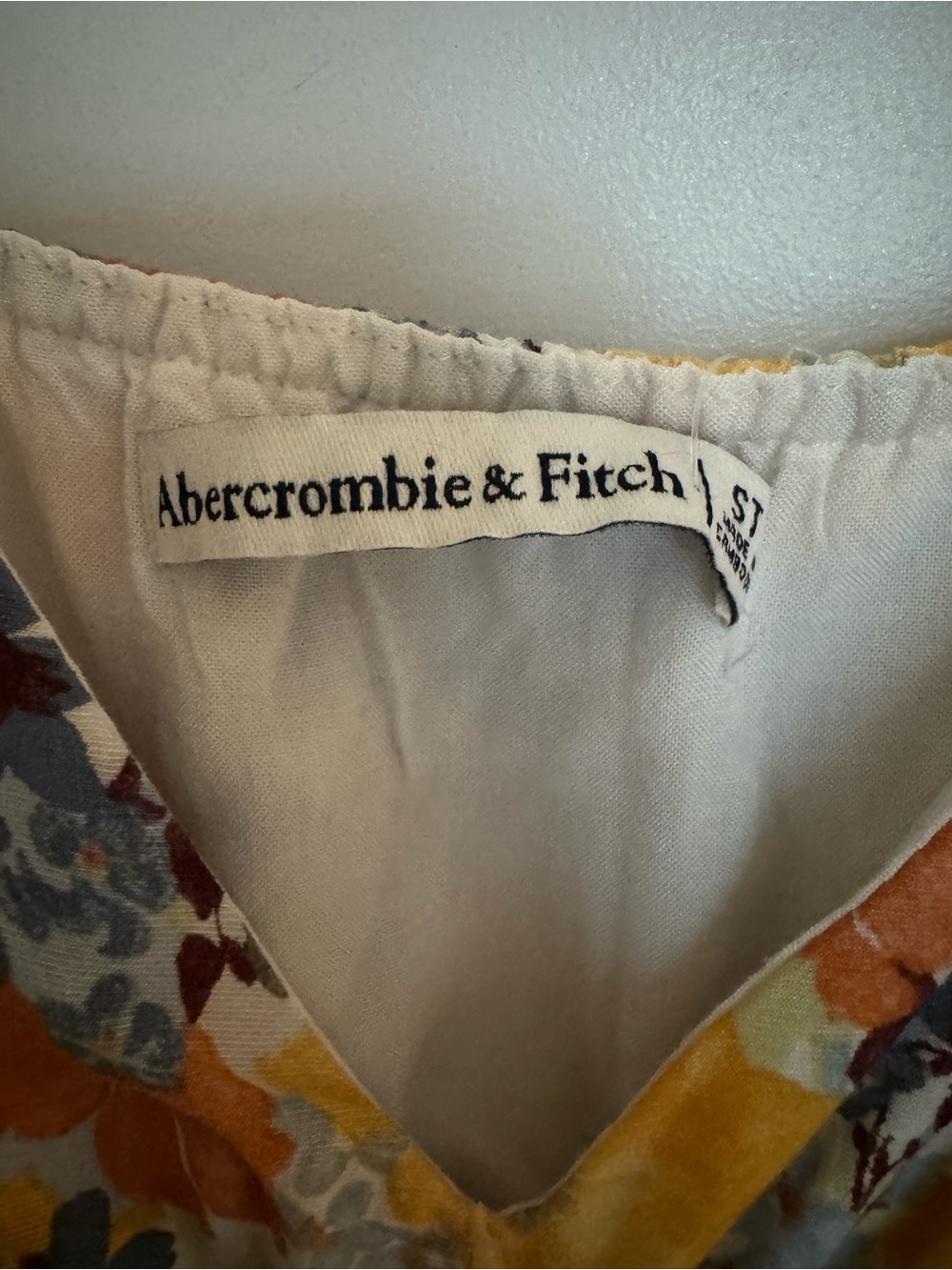 NWT Abercrombie & Fitch Yellow Floral Cutout Maxi Dress US SM - Picture 7 of 15